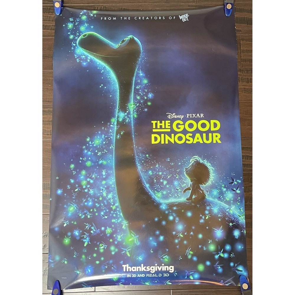 Disneys Thee Good Dinosaur Movie Poster 2 Sided ORIGINAL 27 x 40
